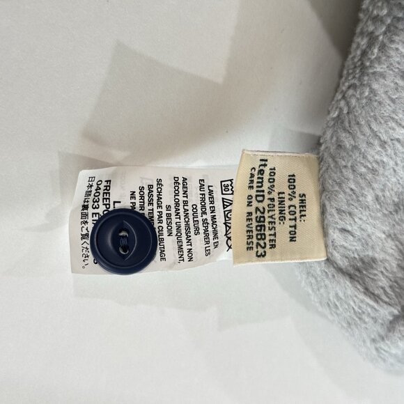 L.L. Bean Fleece-Lined Flannel Hoodie Women's Medium Blue Plaid Cotton Jacket - Picture 12 of 14